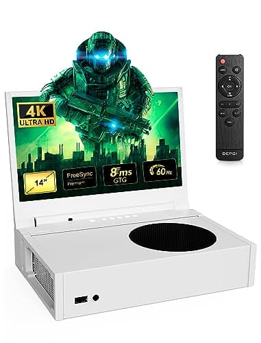 Image of DEPGI 4K 14" Portable Gaming Monitor IPS Screen for Xbox Series S（not Included） with Remote Control, Portable Monitor with HDR10, AMD FreeSync, 2X HDMI for Indoor Outdoor Travel…