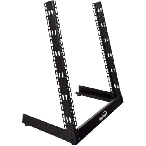 Image of NavePoint 12U 19 Inch Desktop Open Frame 2 Post Server Desk Rack Free Standing W/Hardware