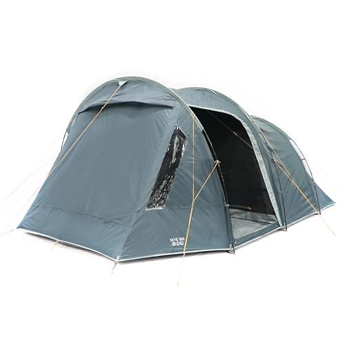 Image of Vango Skye 500 Tent Family Camping Festival Stand-Up Tunnel Tent | Waterproof, Easy Setup, 3000mm HH & PowerFlex Poles (Deep Blue, 500 (5 Person))