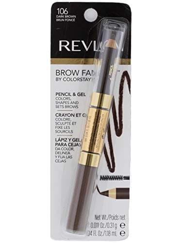 Image of New Item REVLON COLORSTAY BROW PENCIL 0.04 OZ REVLON/COLORSTAY BROW FANTASY GEL PENCIL (DARK BROWN) 0.04 OZ (1.18 ML)