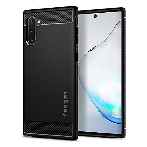Image of Spigen Rugged Armor Case Compatible with Samsung Galaxy Note 10 - Matte Black