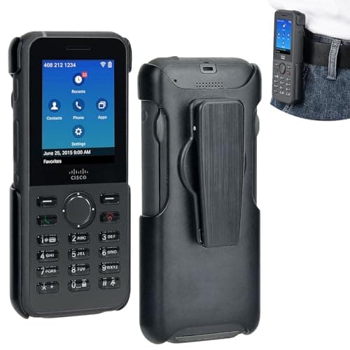 Image of Holster Case for Cisco 8821 & 8821EX, Cisco 8821 Wireless IP Phone Holder with 360° Swivel Belt Clip, Secure Fit & Easy Access
