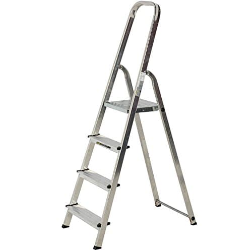 Image of Youngman 4 Tread Atlas Trade Light Weight Aluminium Platform Step Ladder Tradex Tools Ltd Special