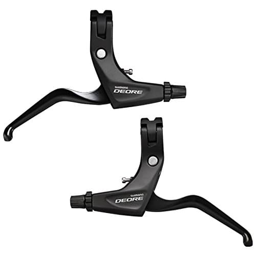 Image of SHIMANO Deore BL-T611 3-Finger Brake Levers for V-Brakes - Black, Left Hand