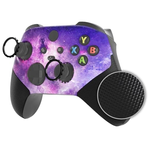 Image of eXtremeRate ASR Version Redesigned Shell for Xbox Series X & S Controller - Performance Rubberized Grip, Anti Sticks Rubbing Rings - Custom Faceplate for Xbox Core Controller - Nebula Galaxy