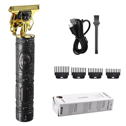 Image of Rechargeable Bald Head Shaver & Hair Carving Tool - Powerful Low - Noise Motor, T - Shaped Stainless Steel, 2.5h Runtime, Ergonomic Design for Home Barbers​