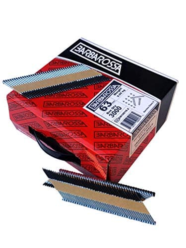 Image of Barbarossa 1st Fix (51mm - 90mm) Galvanised collated framing Nails for Cordless nailers (63mm - 2 1/2” (3000) Ring)