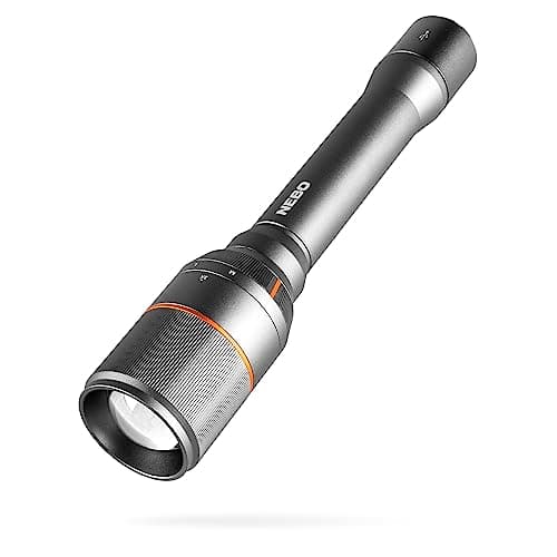 Image of NEBO Davinci 5000 Lumens | Black LED Rechargeable Flashlight | 21700 Battery with Power Bank