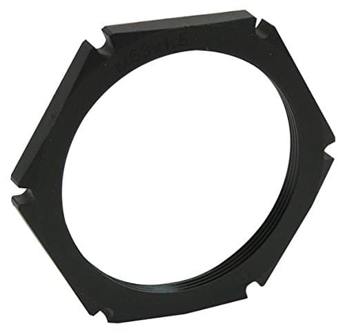 Image of LOCKNUT, M40 Black Polyamide 5PK | Cable Management Gland LOCKNUTS Accessories, 5 X Qty - 10061785