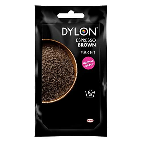 Image of DYLON Hand Dye, Fabric Dye Sachet for Clothes, Soft Furnishings and Projects, 50 g - Espresso Brown - Pack of 1