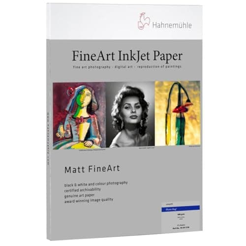 Image of Hahnemuhle Matte Photo Rag 308 g/mA 100 % Rag smooth, white Inkjet Paper, 13x