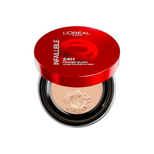 Image of L'Oréal Paris Loose Powder, Infallible 24hr Glow Loose Powder, Glow-Boosting Highlighting Powder, Weightless Up To 24H Wear, Nano-Sized Pearls For Luminous and Radiant Skin, Shade Universal