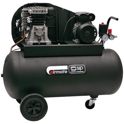 Image of SIP Airmate TN3/100-SRB Belt Drive Air Compressor, 230V 13A, 100L, 3hp / 2.2kW, 145psi / 10 Bar 13CFM 96dB