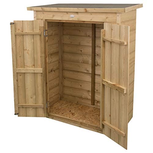 Image of Forest Garden Shiplap Pent Garden Store |1m x 0.56m| Pressure Treated| Wooden Patio Shed|15 Year Anti-Rot Guarantee