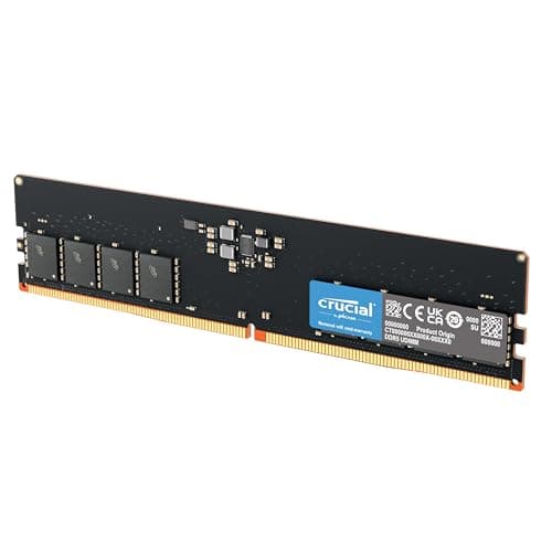 Image of Crucial DDR5 RAM 16GB 5600MHz, Desktop Computer Memory, (or 5200MHz, 4800MHz) CL46 - CT16G56C46U5