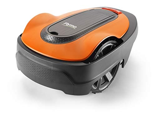 Image of Flymo EasiLife 350 Robotic Lawn Mower - Cuts Upto 350 sq m Ultra Quiet Mowing, Manicured Lawn, Bluetooth Application Control, Hose Washable, Lifestyle Functions, Frost Sensor, Orange and Grey