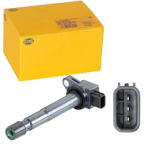 Image of HELLA 5DA 358 057-631 Ignition Coil - 3-pin connector - Flush-Fitting Pencil Ignition Coils - Bolted