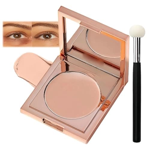 Image of Under Eye Colour Corrector & Concealer for Dark Circles, Long Lasting Hydrating Brightener with Brush, Light Skin Corrector for Women (Light)
