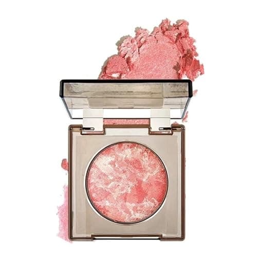 Image of Baked Blush for Mature Skin, Pink Powder Blusher with Natural Glow Finish, Buildable Lightweight Cheek Makeup for Dimensional Look, Long-Lasting 24H Oil Control, Suitable for Light Skin Tone (02#)