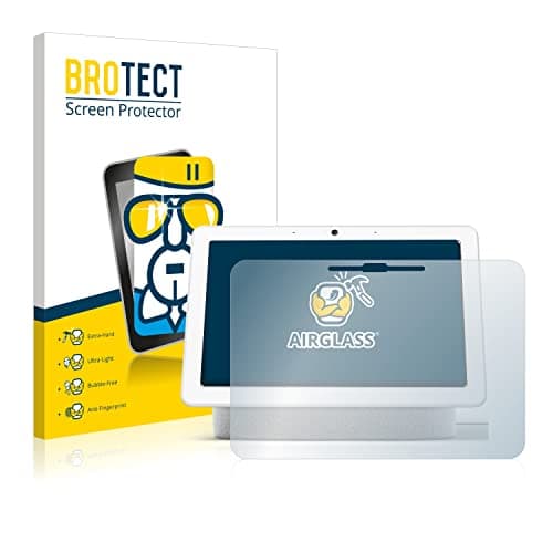 Image of brotect Glass Screen Protector Film compatible with Google Nest Hub Max - Glass-Foil 9H Protection [Scratch Resistant, High Clarity]