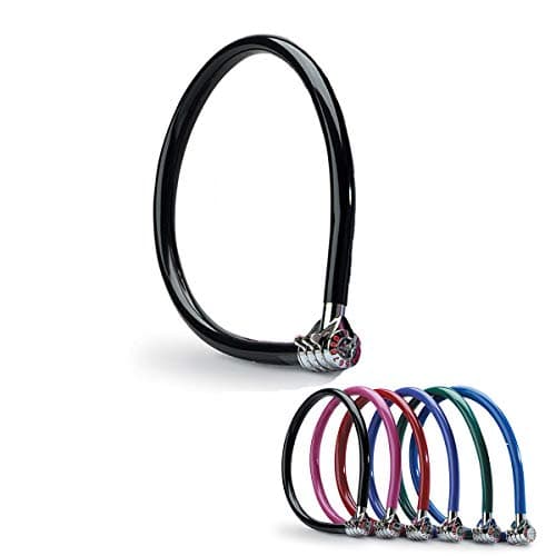 Image of Master Lock Bike Cable Lock, Combination, 55 cm Colourful Cable, Outdoor 8630 - Use with All Kinds of Bike, Skateboards, Strollers, Lawnmowers and Other Outdoor Equipment