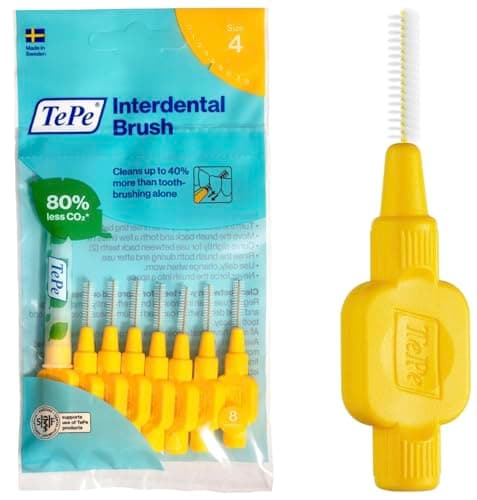 Image of Tepe Interdental Brushes Fine Set of 24 0.7 mm Yellow