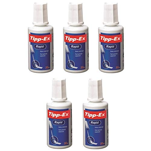 Image of TIPP-EX Rapid Foam Correction Fluid 20 ml Bottle Pack of 5 White