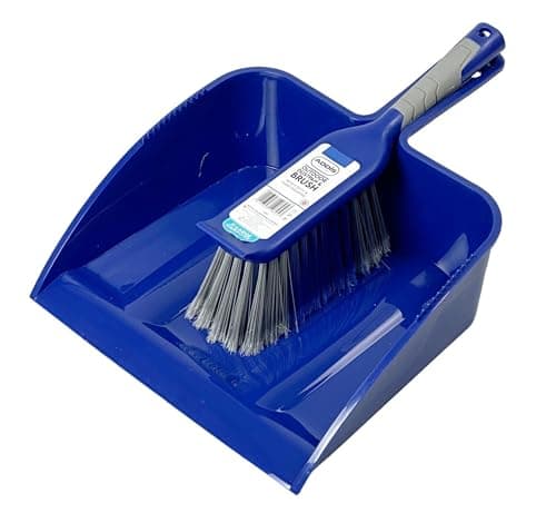 Image of Outdoor Dustpan & Brush Set by Addis – Heavy Duty Yard Sweeper with Wide Stiff Bristle Brush & Large Dustpan – Patio, Driveway, Garden, Decking, Garage & Outdoor Floor Cleaning Tools – Durable Design