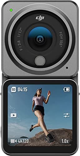 Image of DJI Action 2 Dual-Screen Combo-4K Action Camera with Dual OLED Touchscreens, 155° FOV, Magnetic Attachments, Stabilization Technology,Black,Ultra-Compact