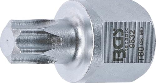 Image of BGS 9532 | V-ribbed Belt Bit Socket | 12.5 mm (1/2"), external hexagon 22 mm | T-Star (for Torx) T60