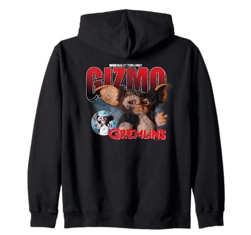 Image of Gremlin's Gizmo Distressed Christmas Zip Hoodie
