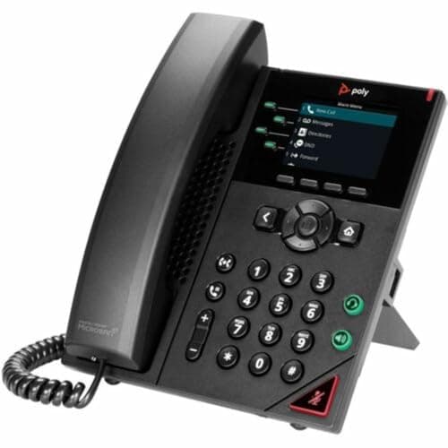 Image of POLYCOM VVX 250 4-line Desktop Business IP Phone with dual 10/100/1000 Ethernet ports