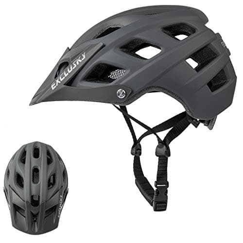 Image of Exclusky Mountain Bike Helmet, MTB Helmet Adult Lightweight Breathable Mens Bike Helmet Cycling Mountain & Road Bicycle Helmets for Men Women(gray)