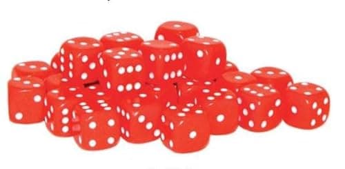 Image of 30x D6 Dice Set | 10mm Classic (Red)