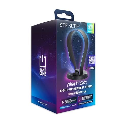 Image of STEALTH Night Sky Light Up Headset Stand with Projector