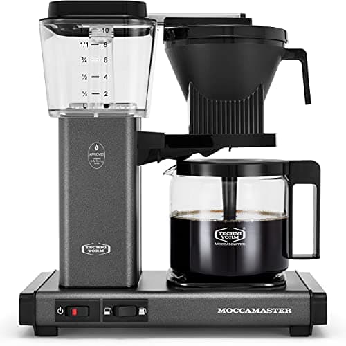 Image of Moccamaster 53949 KBGV Select Coffee Maker, Stone Grey, 40 ounce, 10-Cup, 1.25L
