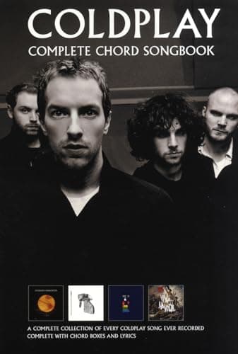 Image of Coldplay - Complete Chord Songbook | Guitar Chord Sheet Music Book with Lyrics for Acoustic and Electric Guitar Players Students and Teachers | ... Reference Collection: Revised Edition