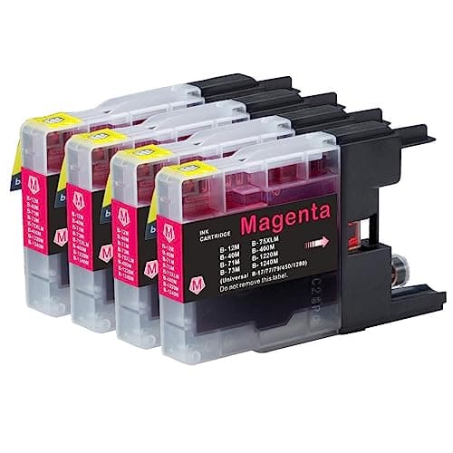 Image of Go Inks 4 Magenta Ink Cartridges to replace Brother LC1240M Compatible/non-OEM for Brother DCP and MFC Printers