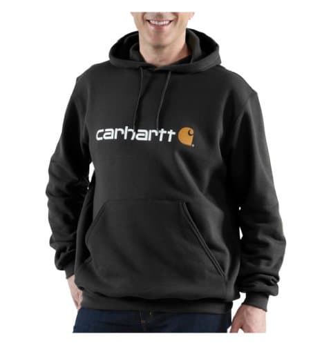 Image of Carhartt Men's Loose Fit Midweight Logo Graphic Sweatshirt, Black, XXL