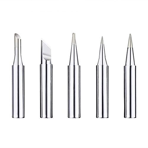 Image of Solder Tips - FEITA Soldering Iron 60 Watt Replacement Tips for Hakko, Aoyue Soldering Station 936 Tools (900M-T-B/2.4D/I/K/3C 5Pcs)