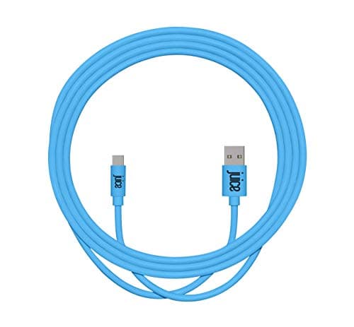 Image of Juice USB Type C 2m Charger and Sync Cable for Samsung Galaxy S20, S10, S9, S8, S20 Plus, Huawei P30, P20,Sony, Apple Ipad 2020, Pro 2020, Air 2020 - Aqua