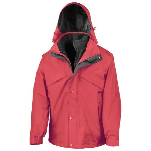 Image of Result RE68A 3-in-1 Zip and Clip Jacket - Red, Medium