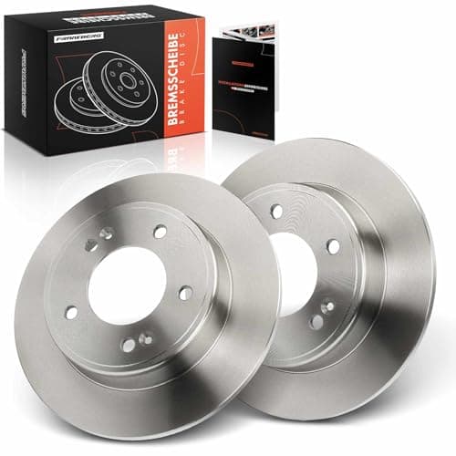 Image of Frankberg Brake Disc Set incl. 2x Discs Rear Solid Ø262mm Compatible with Kona OS OSE OSI i30 Coupe i30 GD Replace# 58411A6300, 584113X300
