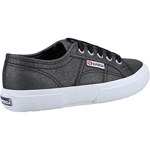 Image of Superga 2750 Glitter Canvas Trainer Black Euro 39 Black Euro 39 Black Trainers