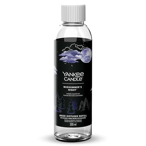 Image of Yankee Candle Signature Reed Diffuser Refill | Midsummer's Night | 200ml | Up to 20 Weeks of Fragrance for Women