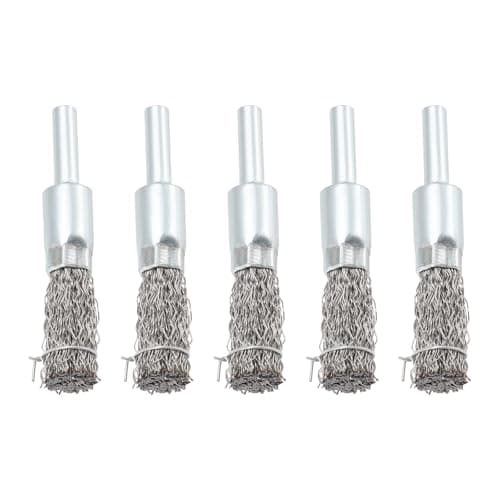 Image of EMSea 5 Pcs 12mm Wire Brush for Drill, 6mm Shank Stainless Steel Cup Brush Round Brush Replacement Part for Cleaning/Polishing/Rust Removal