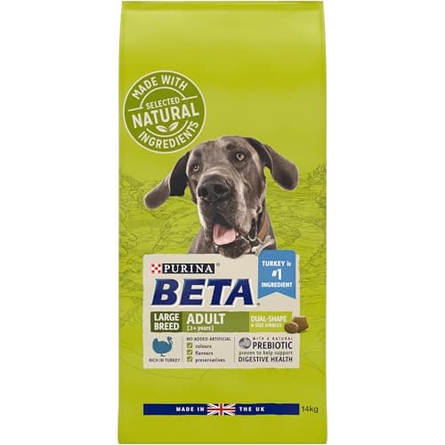 Image of BETA - Large Adult Dry Dog Food - Rich In Turkey - Natural Probiotic Supports Digestive Health - 14KG