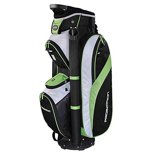 Image of Prosimmon Tour 14 Way Cart/Trolley Golf Bag Black/Green