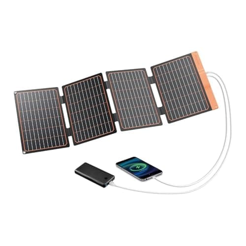 Image of FlexSolar 40W Solar Panel, USB-C(PD2.0)，USB-A (QC3.0) Portable Foldable Solar Charger, Power Emergency IP67 Waterproof Camping Hiking Backpacking Outdoor for Phones Power Banks Tablets