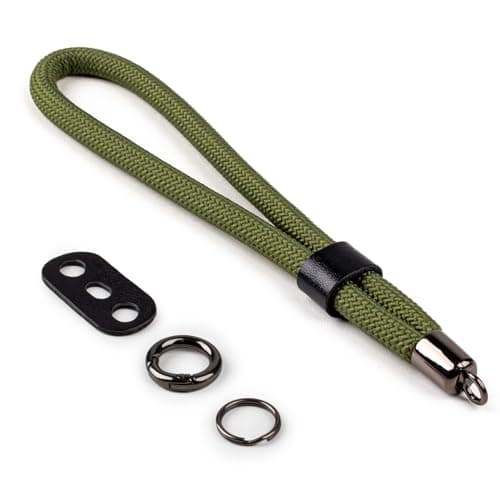Image of VOVMOEYA Camera Wrist Strap Rope,Camera Hand Strap Compatible with Fujifilm XT5 XH2S Nikon Z30 Z50 Canon EOS R6 R10 R50 Sony A6700 A6400 A6000 A7C II A7IV DSLR Camera - Green